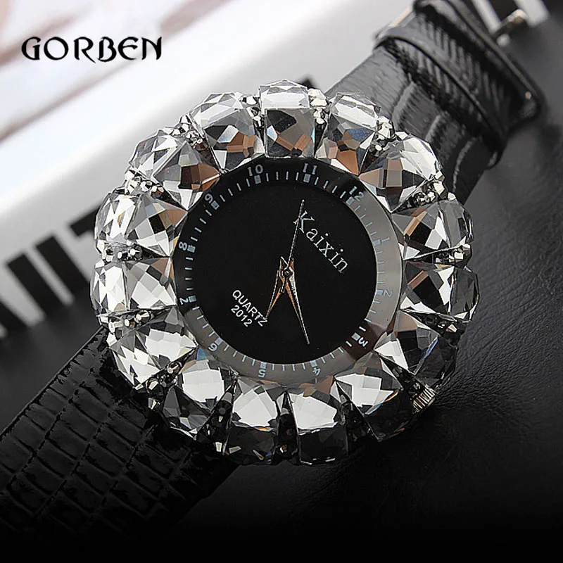 Shinning Fashion Brand women s Sports Watches Bling Crystal Rhinestone Ladies Quartz Analog PU WristWatch Clock