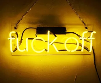 

Custom Fvck Off Glass Neon Light Sign Beer Bar