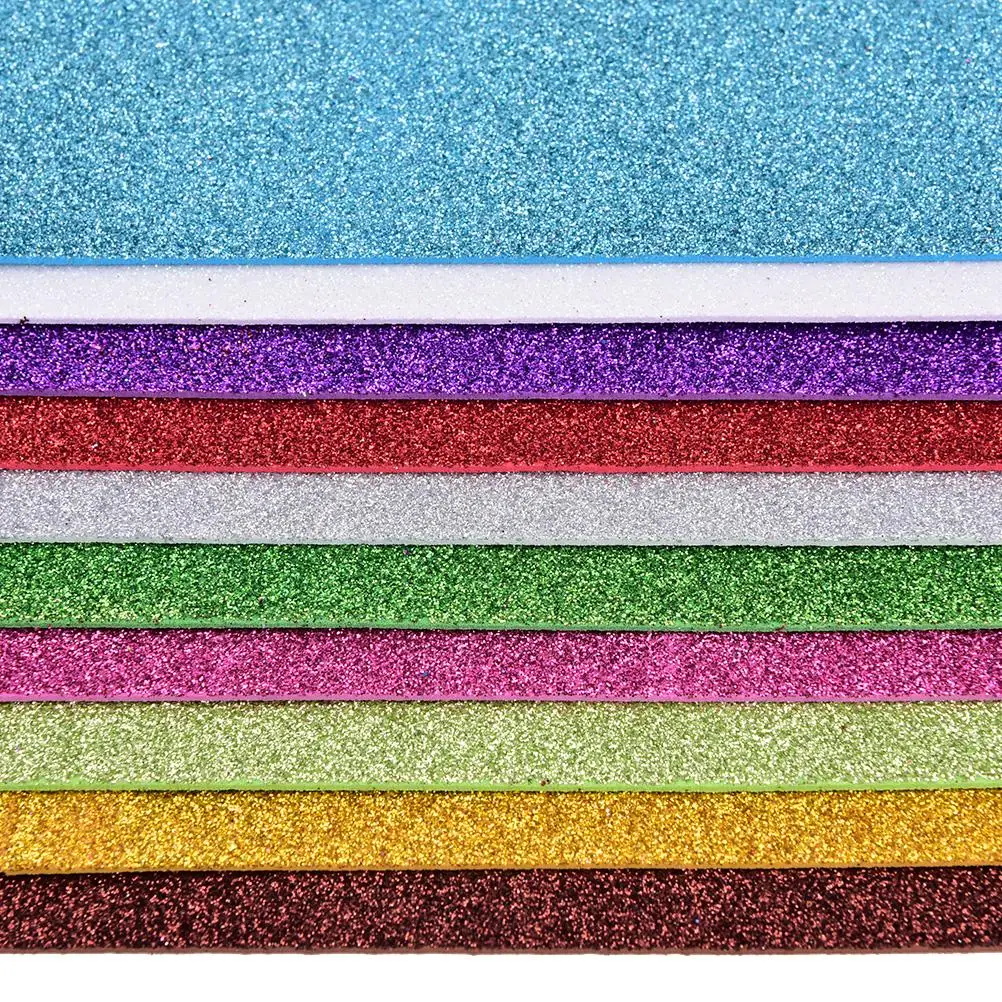 10 шт флэш плотная губчатая бумага с резиновым порошком EVA пены бумаги DIY бумаги Ремесло Скрапбукинг бумага Оригами цветной декор