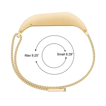 

Watch Band Replacement Strap Stainless Steel Magnetic Loop Watchband for Flex Smart Watches ND998