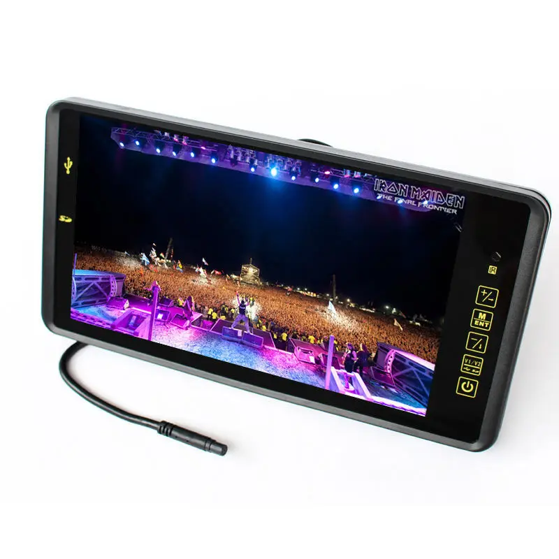 TFT lcd 800x480 720P 9 дюймов Автомобильный FM Mp4 MP5 видео плеер автостоянка монитор Поддержка тыловой камеры SD USB Flash встроенный динамик