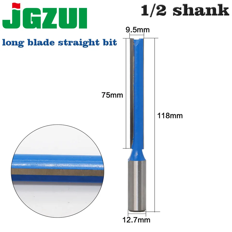 

1pcs1/2mm"Shank 2 flute straight bit Woodworking Tools Router Bit for Wood Tungsten Carbide endmill milling cutter