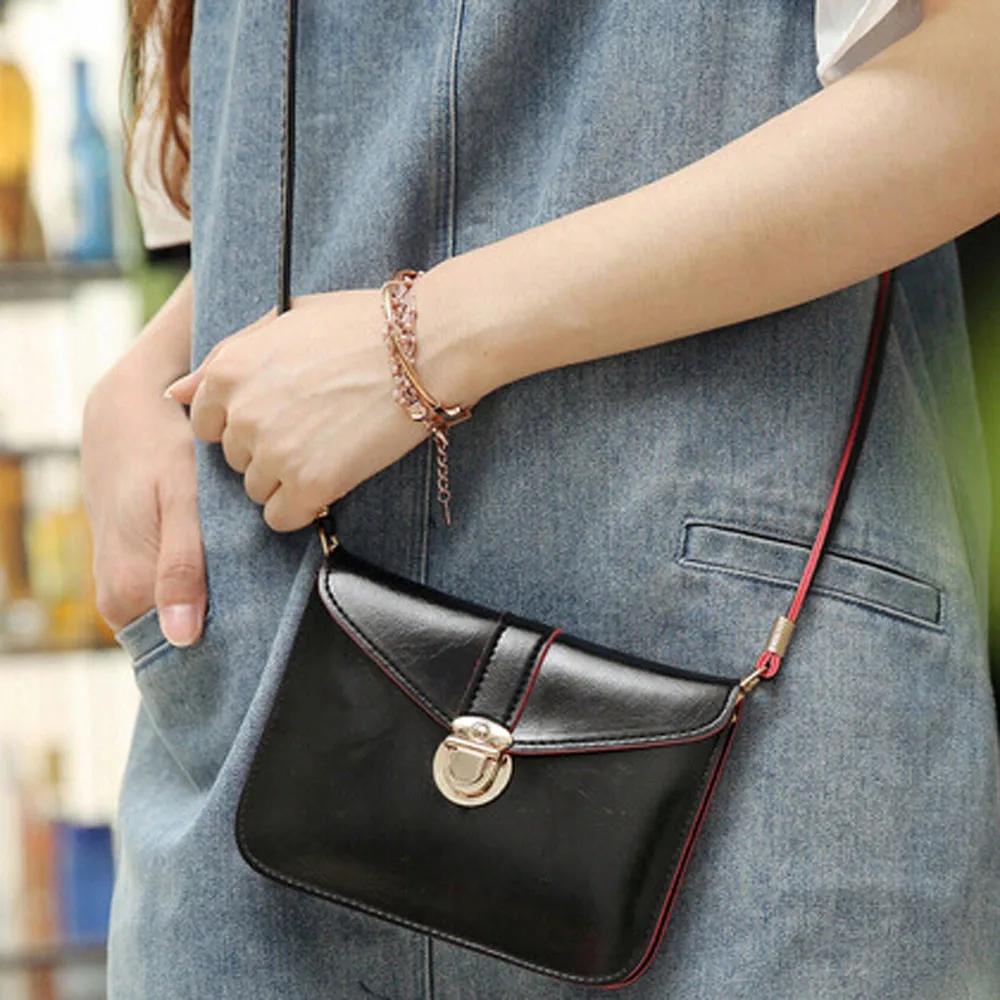 

Fashion Zero Purse Bag Leather Handbag Single Shoulder Messenger Phone Bag B