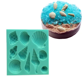 

Conch Shell Silicone Mold Sugarcraft Cookie Cupcake Chocolate Baking Mold Fondant Cake Decorating Tools