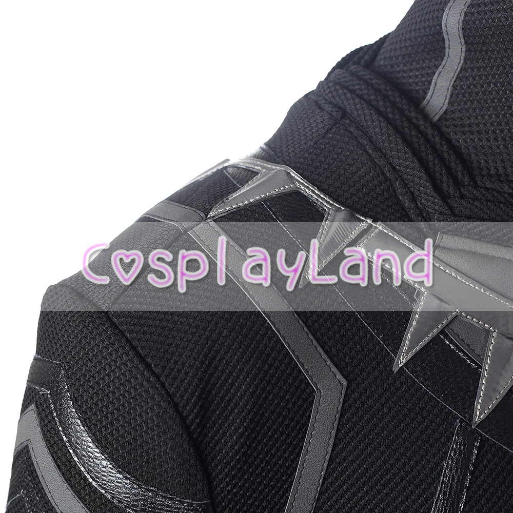 Cosplay&Ware [4]Black Panther Cosplay Costume Men Carnival Halloween Adult Suit Custom Made -Cosplay&Ware anime Shop