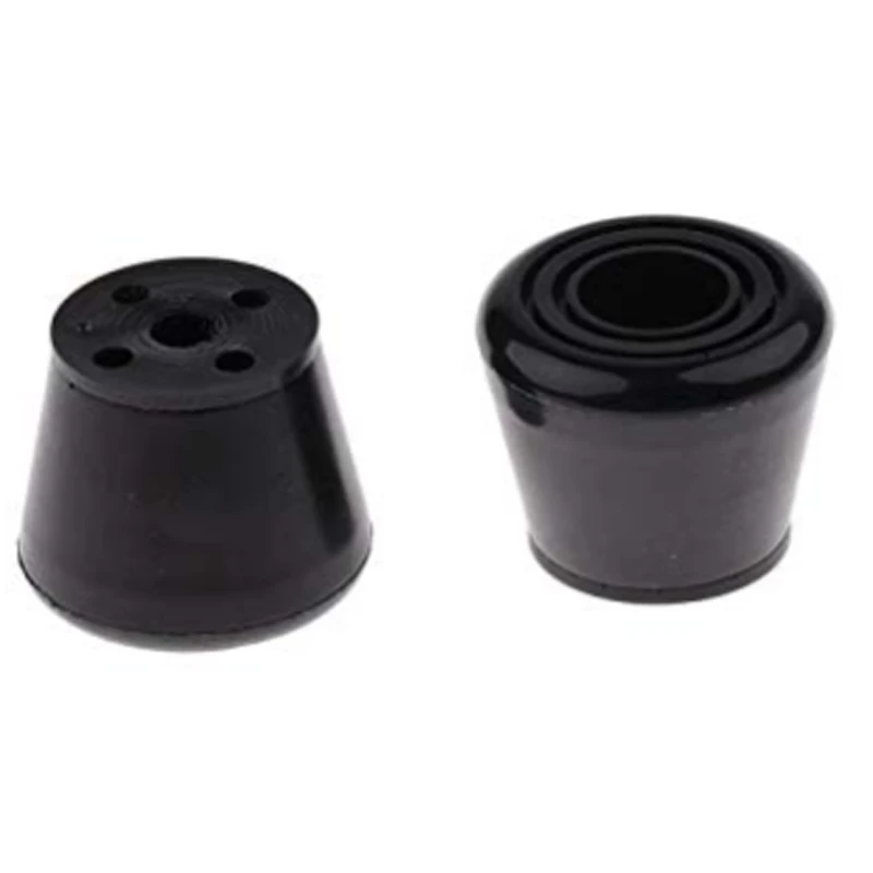 زلاجات دوارة 2 قطعة بولس تو توقف حجم 45 مللي متر * 33 مللي متر البولي يوريثين PU صلابة 85A الأسود