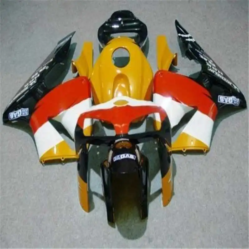 Комплект обтекателей для CBR600RR F5 05 06 CBR 600RR 2005 2006 CBR600 Обтекатели красного желтого и