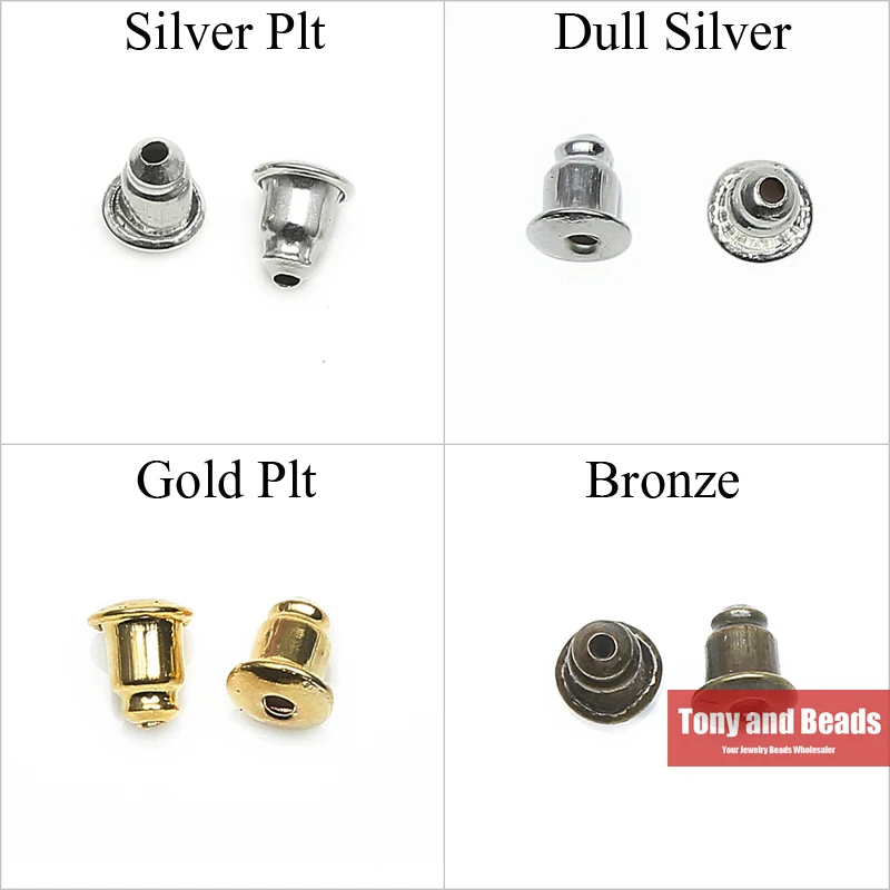 (200Pcs=1Lot!)Jewelry Earring Finding 6X5MM Metal Plug/Earrings Safety Backs/ Stopper EF10 | Украшения и аксессуары