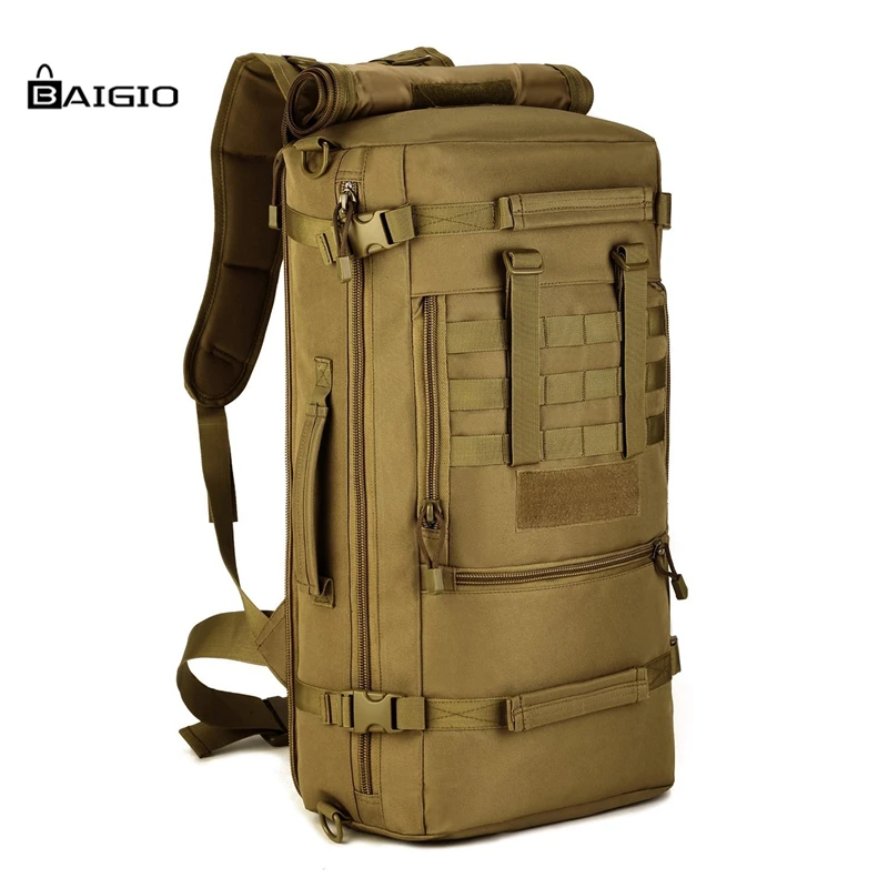 Baigio Men Backpack Military MOLLE Assault Backpack 3 Way Modular