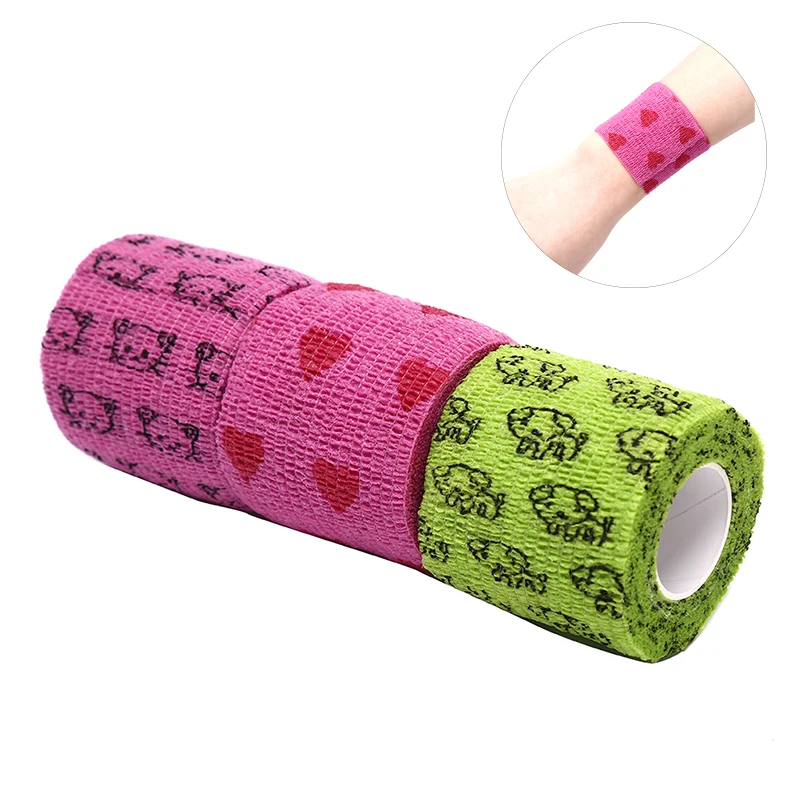 

1 Rolls Elastic Self Adhesive Bandage Medical First Aid Kit Waterproof Muscles Care Non-woven Fabrics Wrist Bandage