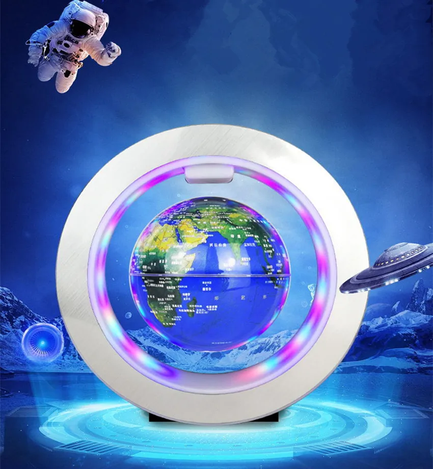 

Magnetic Levitation Globe Floating LED Light Floating Globe World Map Round Shape Rotatable Anti Gravity Globe Office Home Decor