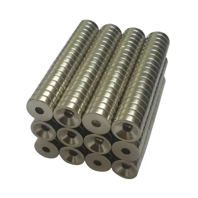 

50 Pieces 10x3mm Hole 3mm Strong Ring Magnet D Countersunk Rare Earth Neodymium Permanent Magnet