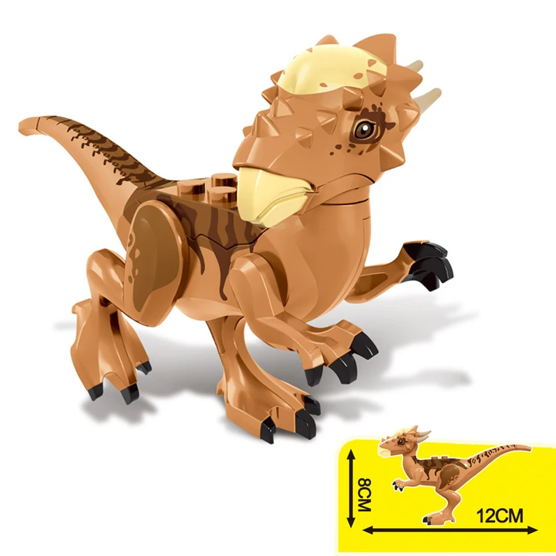 12pcs/set Legoing Jurassic World Dinosaurs Figures Building Tyrannosaurus Blocks Kids Toy Set Compatible with Legoings