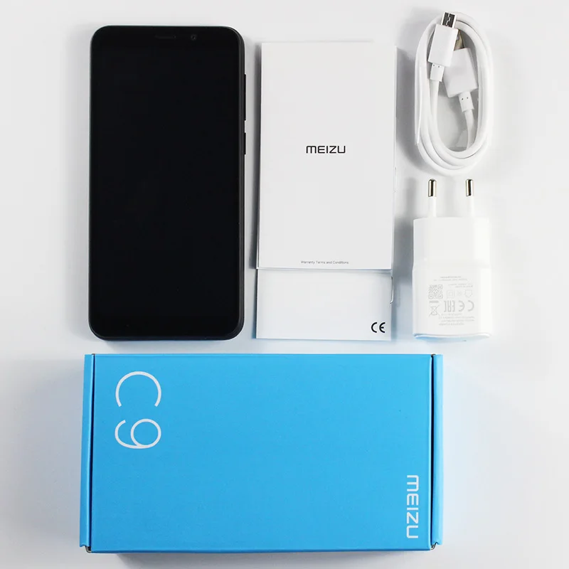 Meizu C9, 2 ГБ, 16 ГБ, глобальная версия, мобильный телефон, четырехъядерный, 5,45 дюймов, 1440X720 P, фронтальная, 8 Мп, задняя камера 13 МП, аккумулятор 3000 мАч