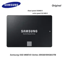 Samsung 860EVO MZ-76E250/MZ-76E500/MZ-76E2T0 250 ГБ 500 2 ТБ 2,5 дюймов SATA Внутренний твердотельный накопитель(SSD жесткий диск для ноутбука/настольного ПК