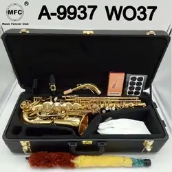 Фирменная Новинка Японии Саксофон альт A-9937 A-WO37 золотой лак Sax Alto музыкальных инструментов профессионального A-992 A-WO20 входит чехол