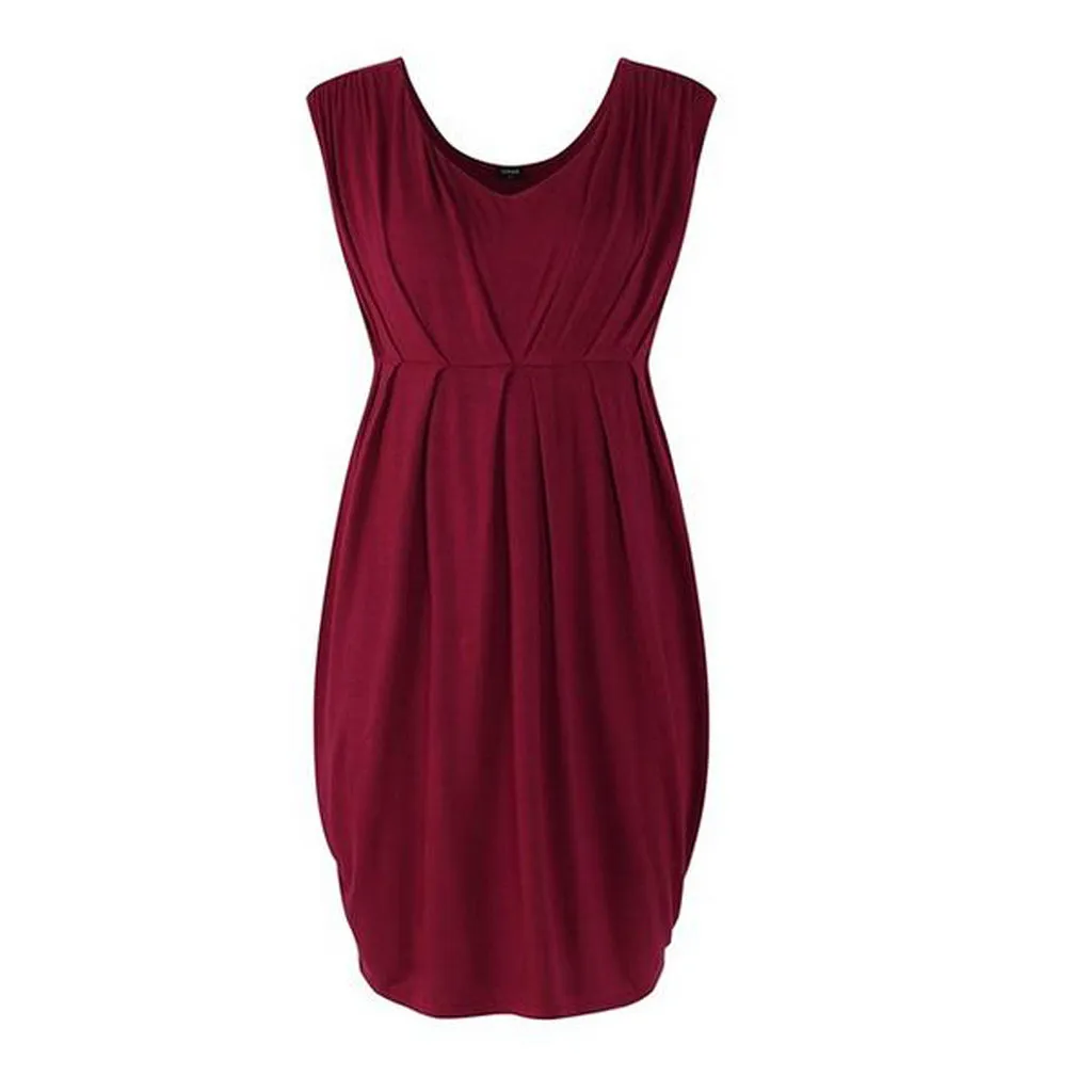 

SAGACE Maternity Clothings Sexy Solid Sleeveless lace maternity dresses Women's Clothing Nursing dropshipping 19Apl9