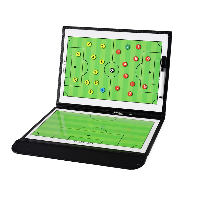 Foldable Magnetic Leather Football Tactic Board (2)