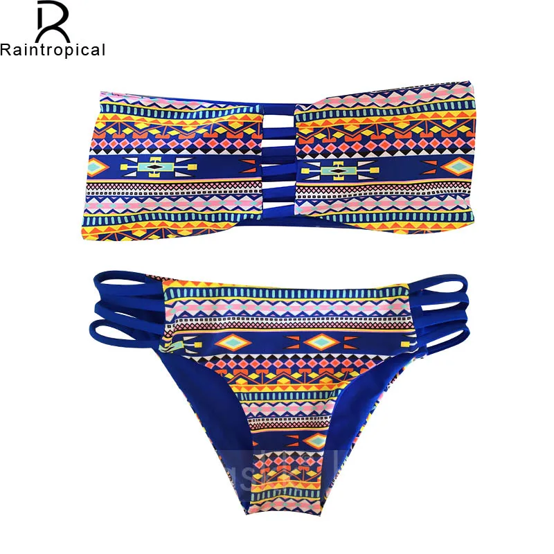

Sexy Bandeau 2019 Bikini Brazilian Reversible Bikinis Women Swimsuit Bandage Swimwear Bathing Suit Maillot De Bain Winter Spa
