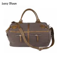 Luxy Moon повседневное сумки на плечо холст сумки Мужская тотализаторов Mujer Tote Handtassen хаки кофе для женщин сумка