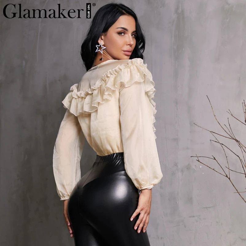 الشيفون شاش شفاف طويل كم ارتداءها النساء الكشكشة العميق v الرقبة الوردي بدلة للجسم مثير عارضة قصيرة حزب الصيف بذلة