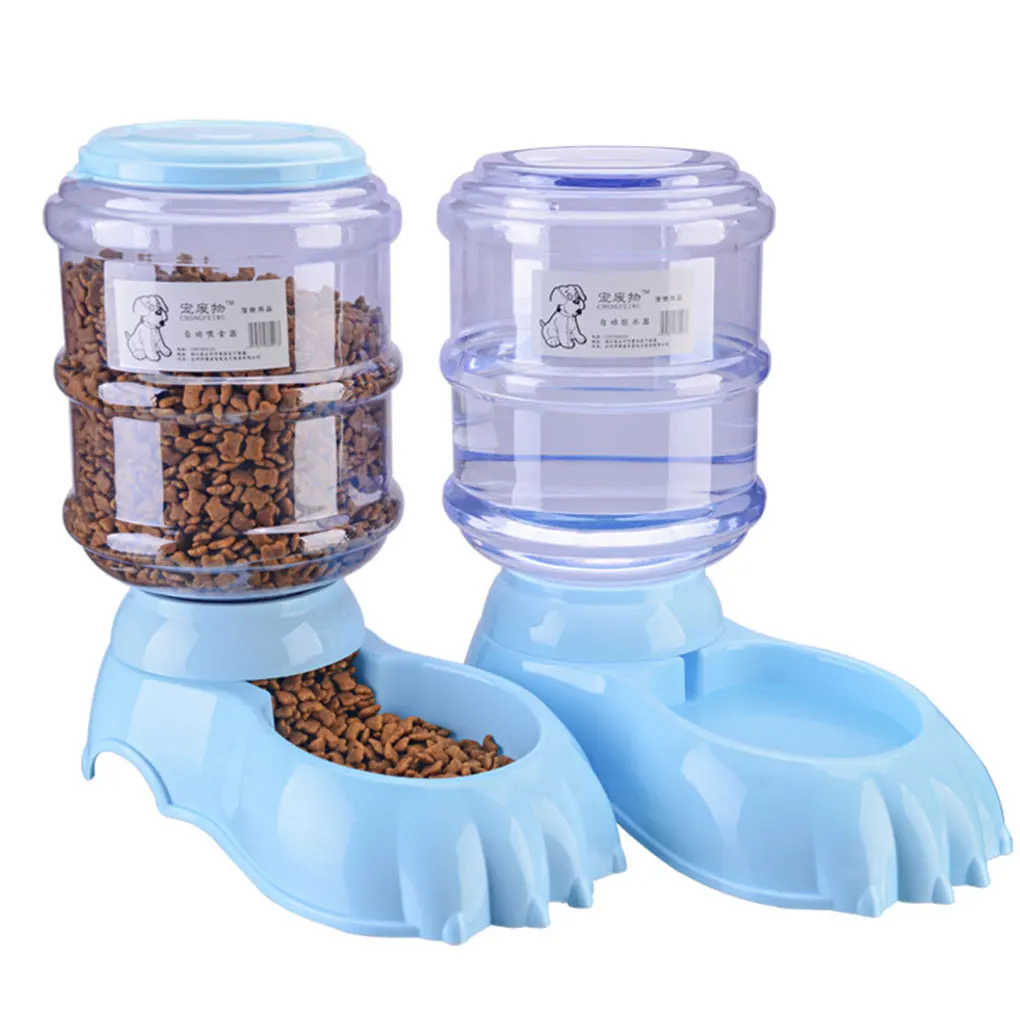 

3.8L Pet Automatic Food Feeder Pet Water Fountain Feeder Water Food Dispenser Easy Control