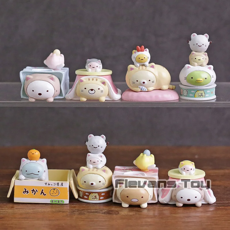 Anime Cartoon Sumikko Gurashi Kawaii Mini PVC Figures Dolls Collectible