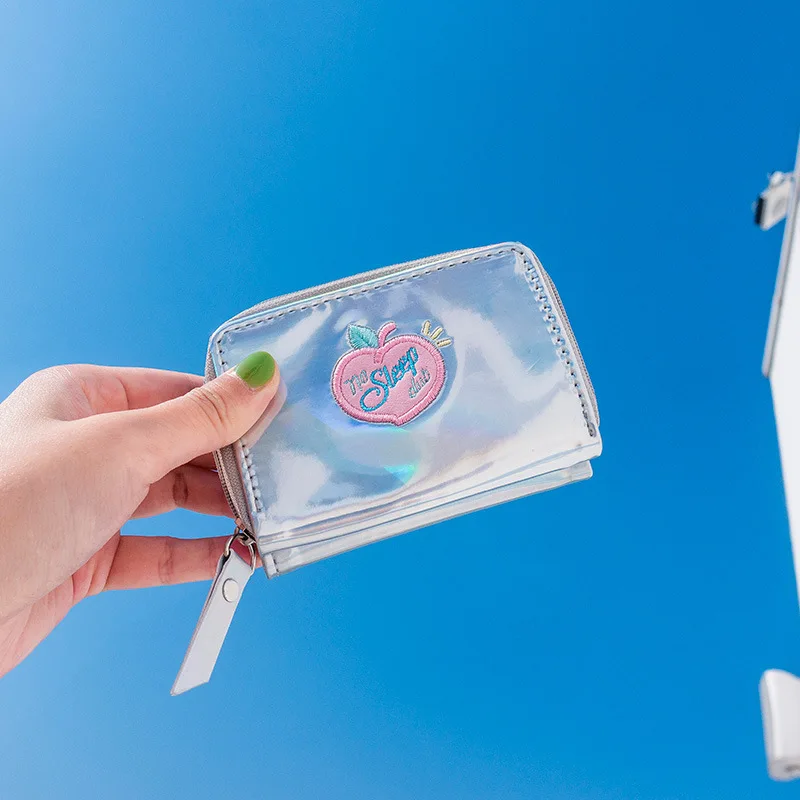 

Bentoy Women Fold Short Wallet Girl Laser Money Purse Female Holder Wallets Cute Girl Coin Purse Bank Card Holder