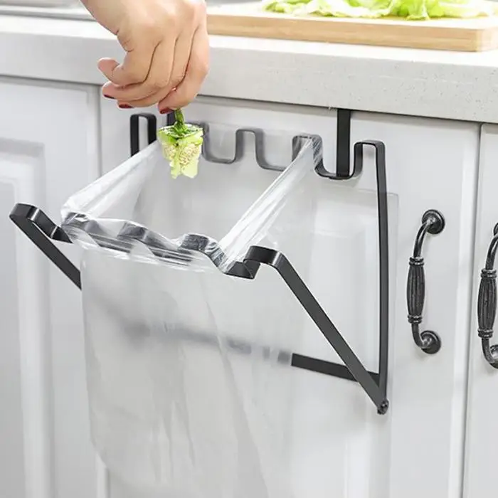 Портативный Многофункциональный Железный Шкаф тип двери складной кухонный мусор сумка вешалка для хранения вешалок Lron рама DA