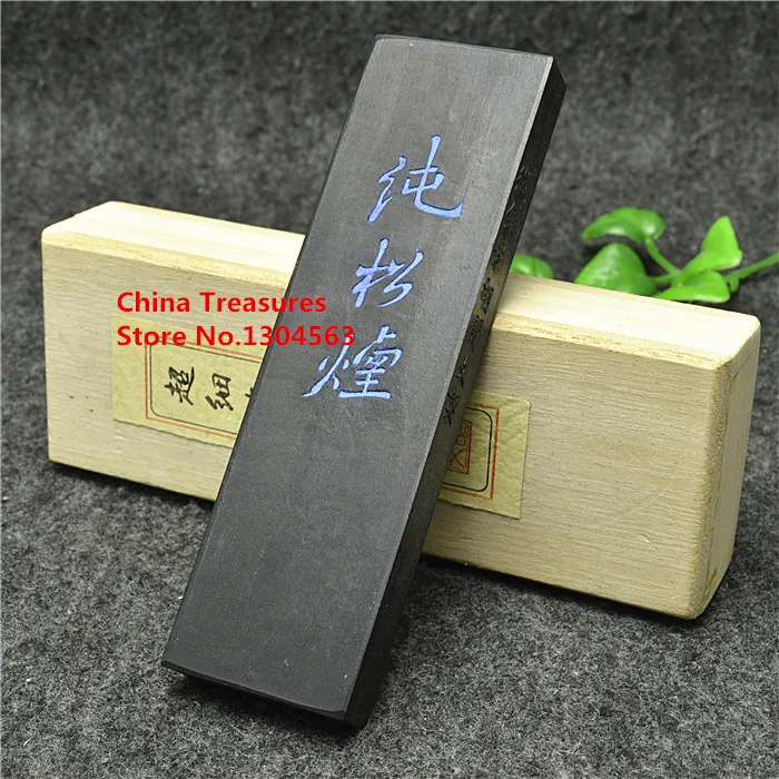 

Chinese Traditional Item Chinese Ink Sticks Solid ink Anhui Old Hukaiwen Pure Pine-soot inkstick calligraphy ink Hui Mo