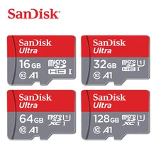 sandisk микро sd карты Class10 TF card16gb 32 Гб 64 Гб 128 Гб карта памяти для телефона и настольного ПК с адаптером селфи-стик подарок