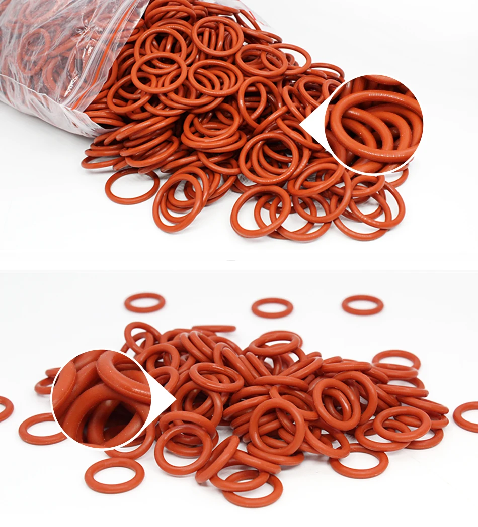 20PCS/lot Silicon O-ring Silicone/VMQ 2.65mm Thickness ID11.8/12.5/13.2/14/15/16/17/18/19/20mm O Ring Seal Rubber Ring Gasket