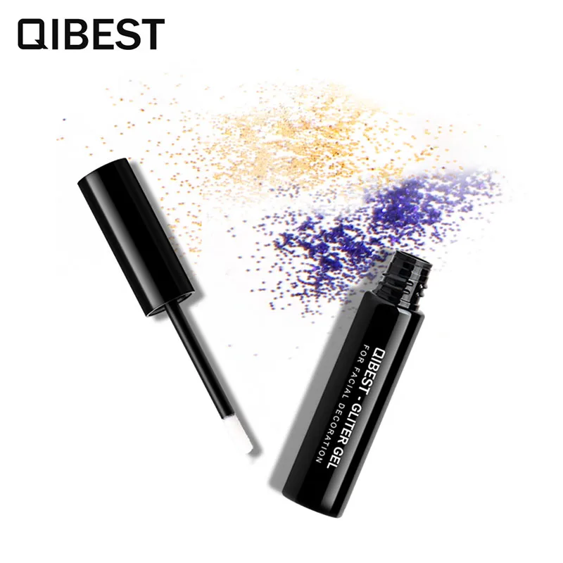 Бренд QIBEST макияж высокой вязкости Высокая Вспышка блеск специальный клей для