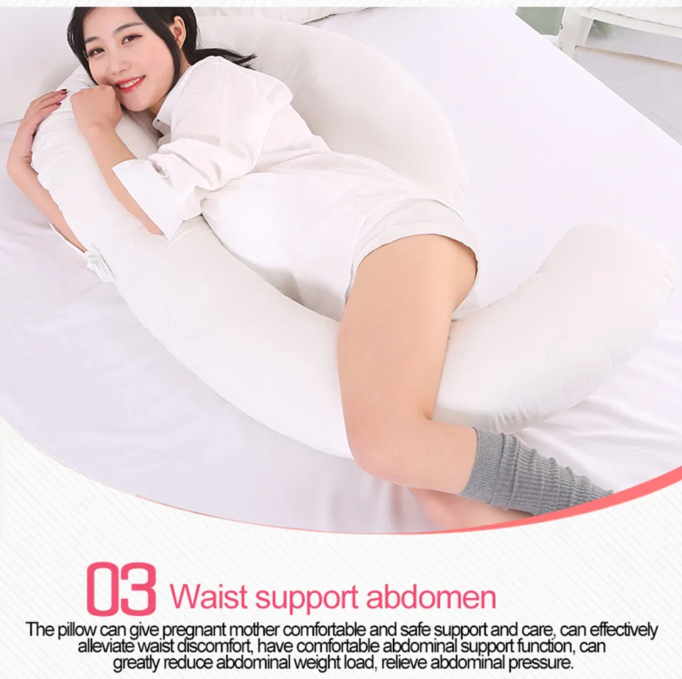 Sleeping Support Pillow For Pregnant Women Body Comfort G Shape Pregnancy Pillow Full Body Maternity Pillow With Pillowcase_09_