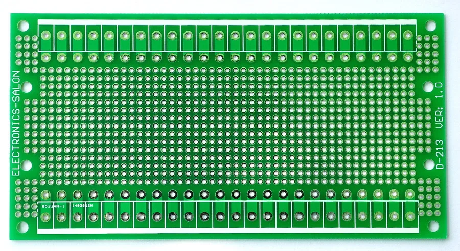 Двухсторонний Прототип PCB, универсальная плата, 137,4x72 мм