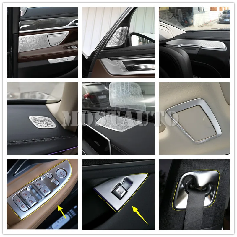 

For BMW 7 Series G11 G12 Interior Accessories Whole Kit Cover Trim 22pcs
