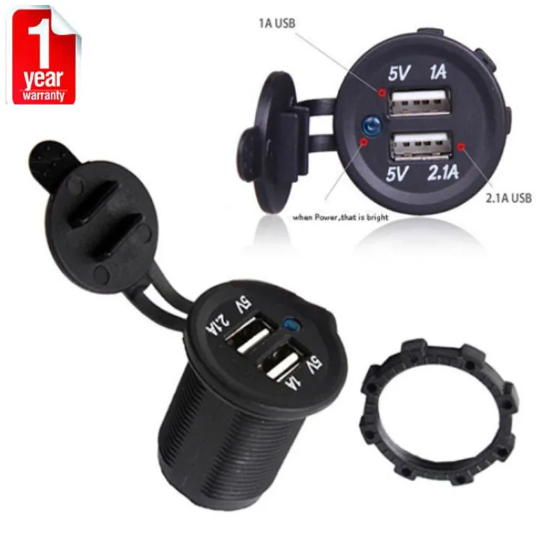 Автомобильный прикуриватель с двумя USB портами а в|car cigarette lighter|waterproof cigarettewaterproof