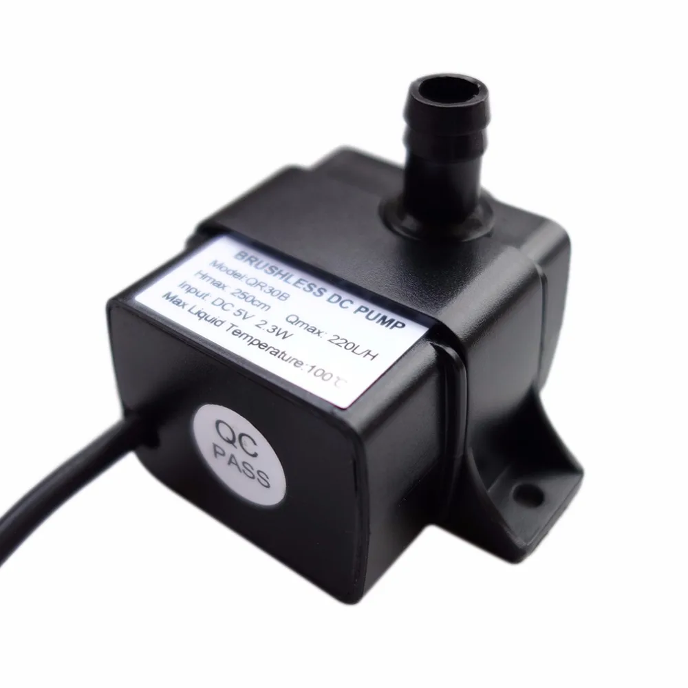 Профессиональный низкий уровень шума QR30B DC 5V 2 3 W 220L/H скорость потока