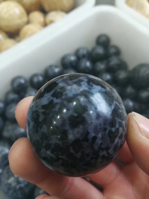 Mujia шарик из натурального камня природный минеральный камень мяч лечение