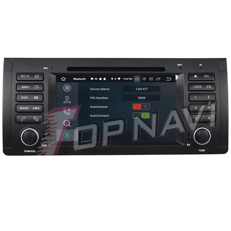Topnavi Octa Core Android 9 0 Автомобильный GPS навигатор для BMW M5 E39 (1995 2003) X5 E53 (2000 2007) DVD
