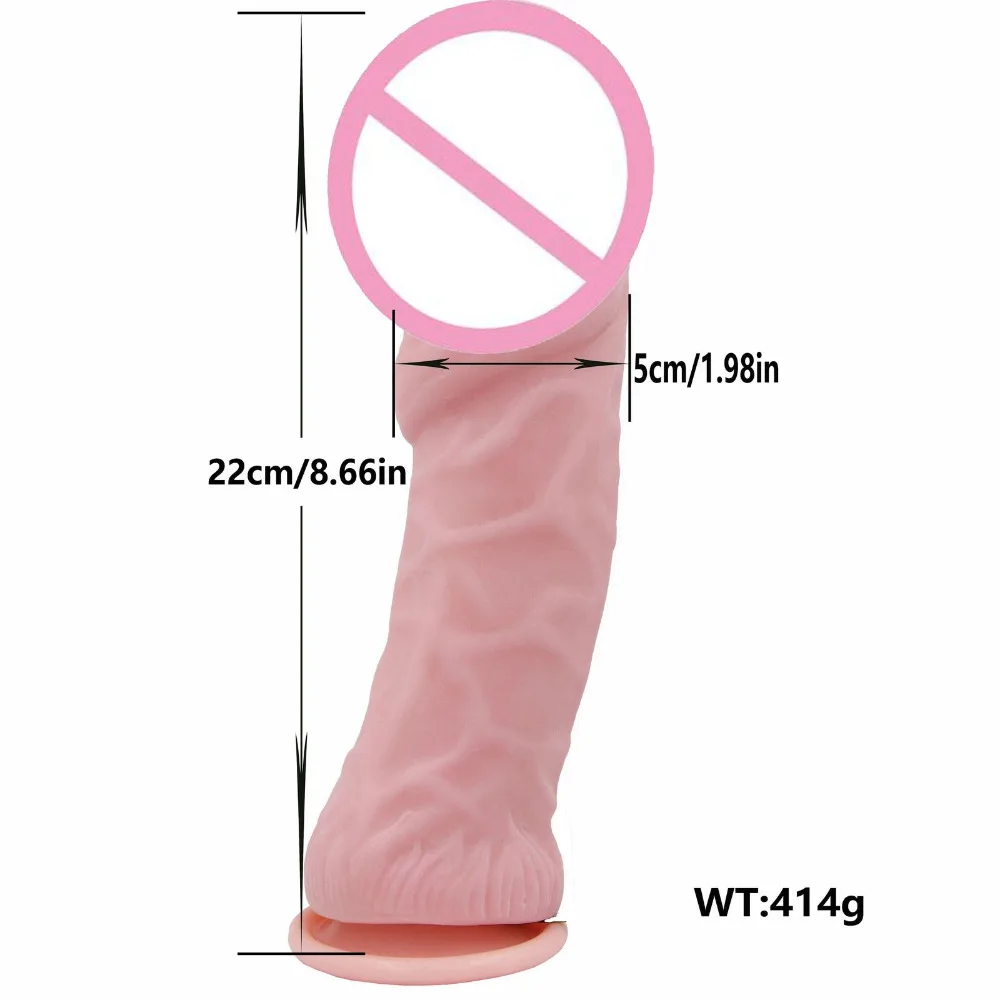 8.66 inch Silicone Soft Huge Dildo Realistic Penis Dick Suction Cup Dildos Vibrator Adult Sex Toys For Woman Sex Products Shop