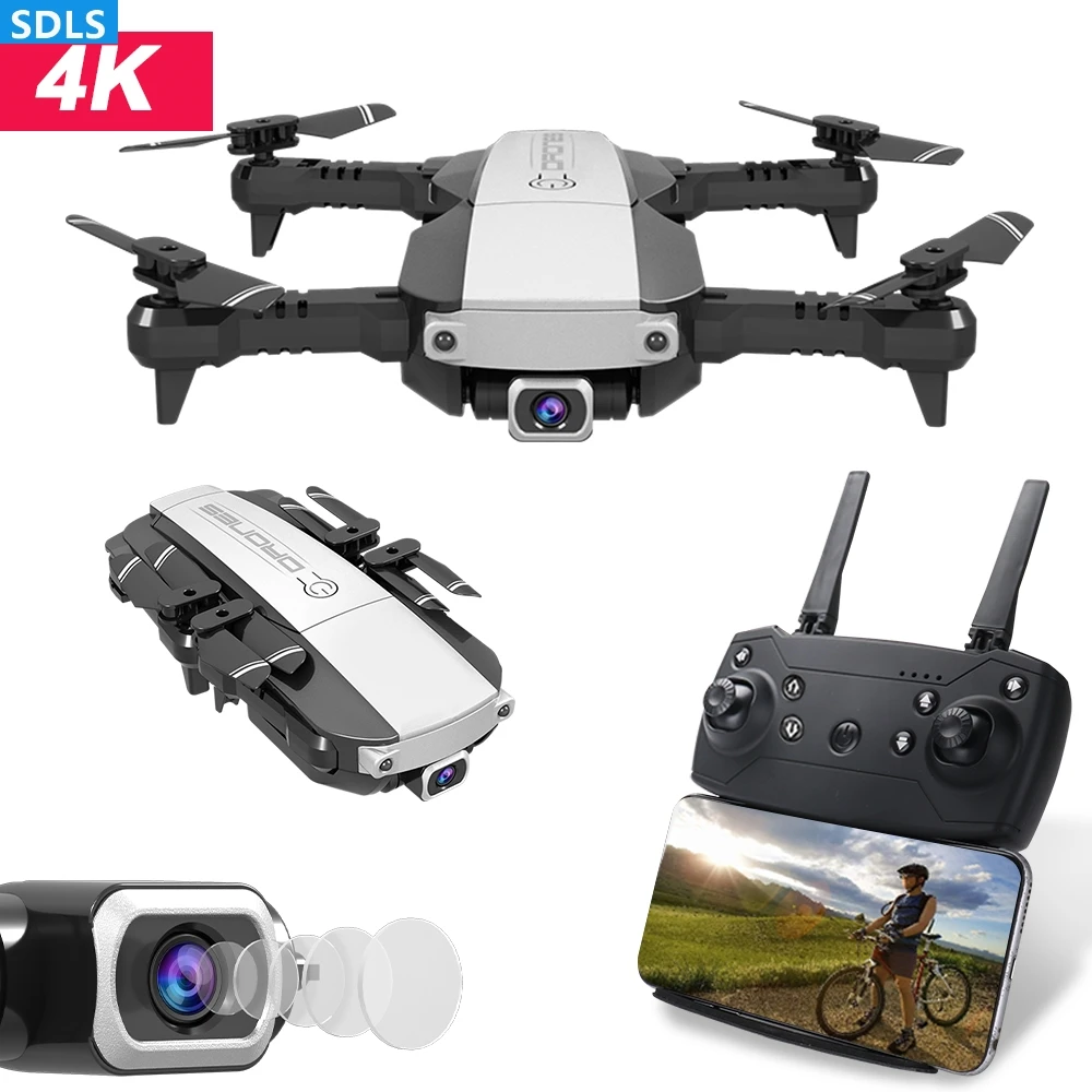 Складные Мини RC Дроны с камерой HD Оптическое позиционирование потока 4K WIFI FPV Дрон