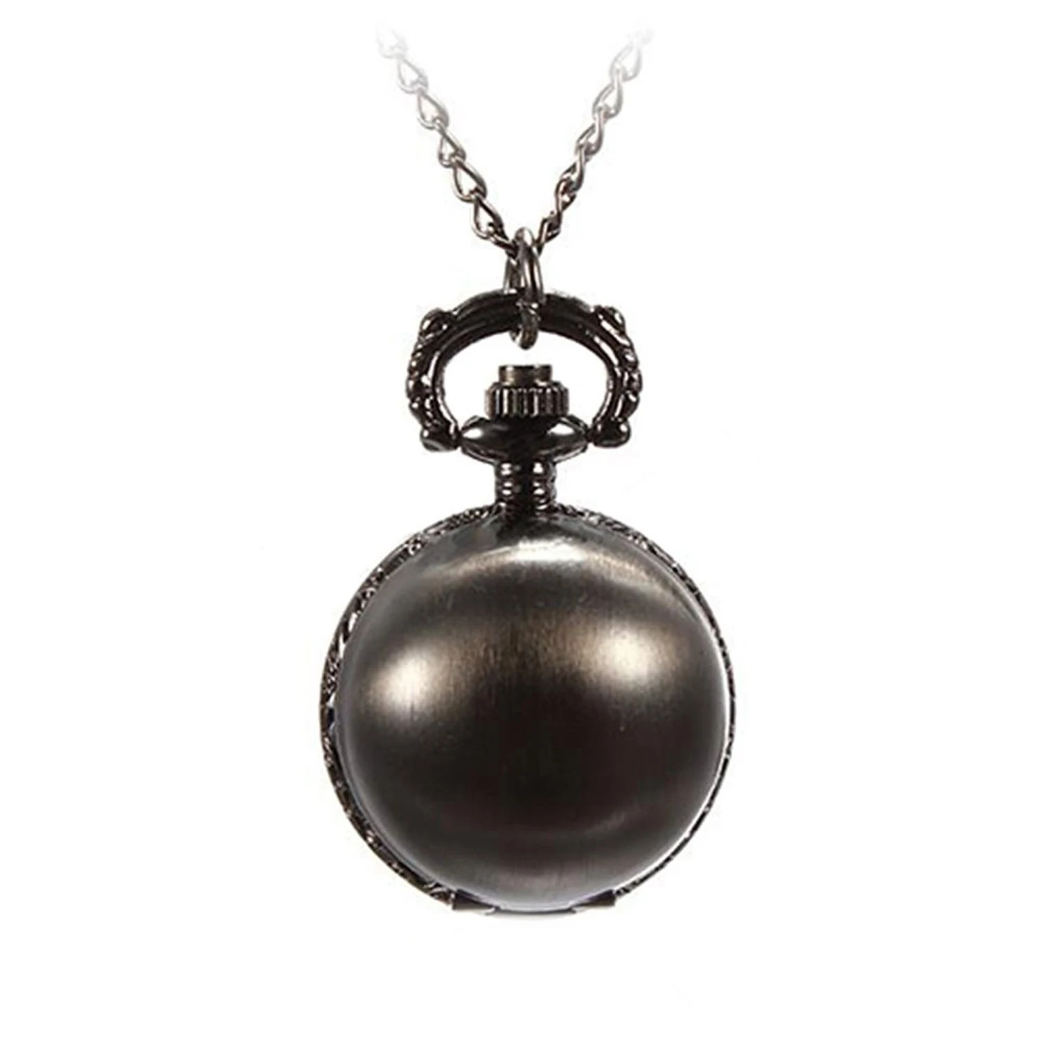 

Practical Retro Ball Metal Quartz Necklace Pendant Chain Pocket Watch