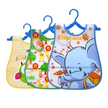 1 шт. EVA непромокаемые детские нагрудники слон жираф шаблон нагрудник для маленьких мальчиков и девочек Регулируемый Ланч передник для кормления Burp Ткани