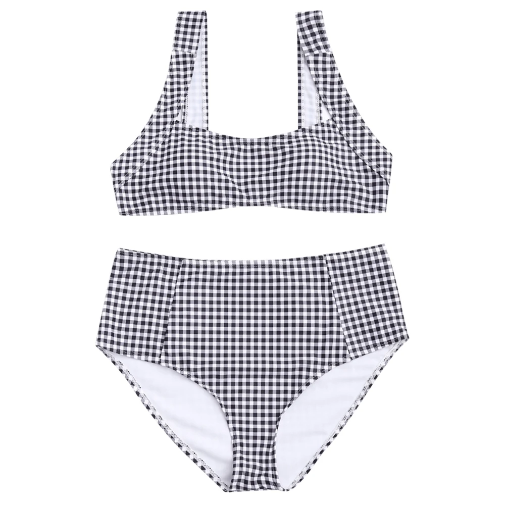 Bikini 2018 Swimwear Women Brand Houndstooth Swimsuit Swimming Suits ...