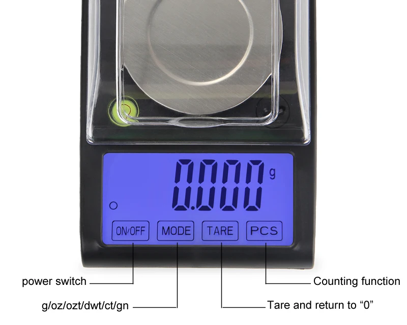 Alta precisão 50g 0.001g equilíbrio de laboratório