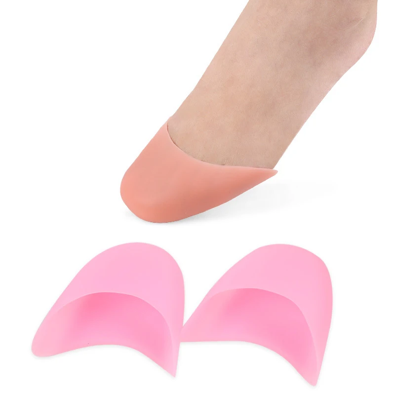 

2019 Hot Sale 1 pair = 2piece On Sale Silicone Gel Toe Breathable Soft Ballet Pointe Dance Shoes Pads Foot Care Protector