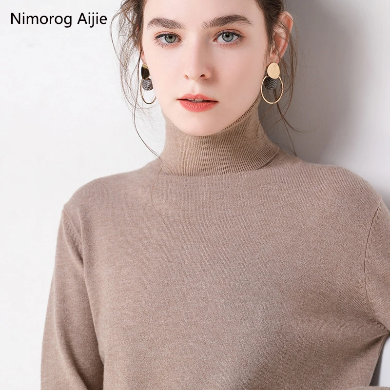 Preise 2019 herbst Winter pullover frauen rollkragen kaschmir pullover gestrickte pullover frauen sweter mode pullover neue Plus Größe tops