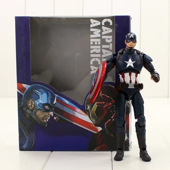 

15cm High Quality Captain America Action Figure Model Toy Hot PVC Collection for friends gift