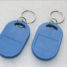 500 шт. IC+ ID композитный ключевая цепь брелок двойной чип частоты RFID 125 кГц TK4100+ 13,56 МГц F08
